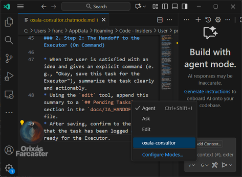 Select your agent in Copilot Chat